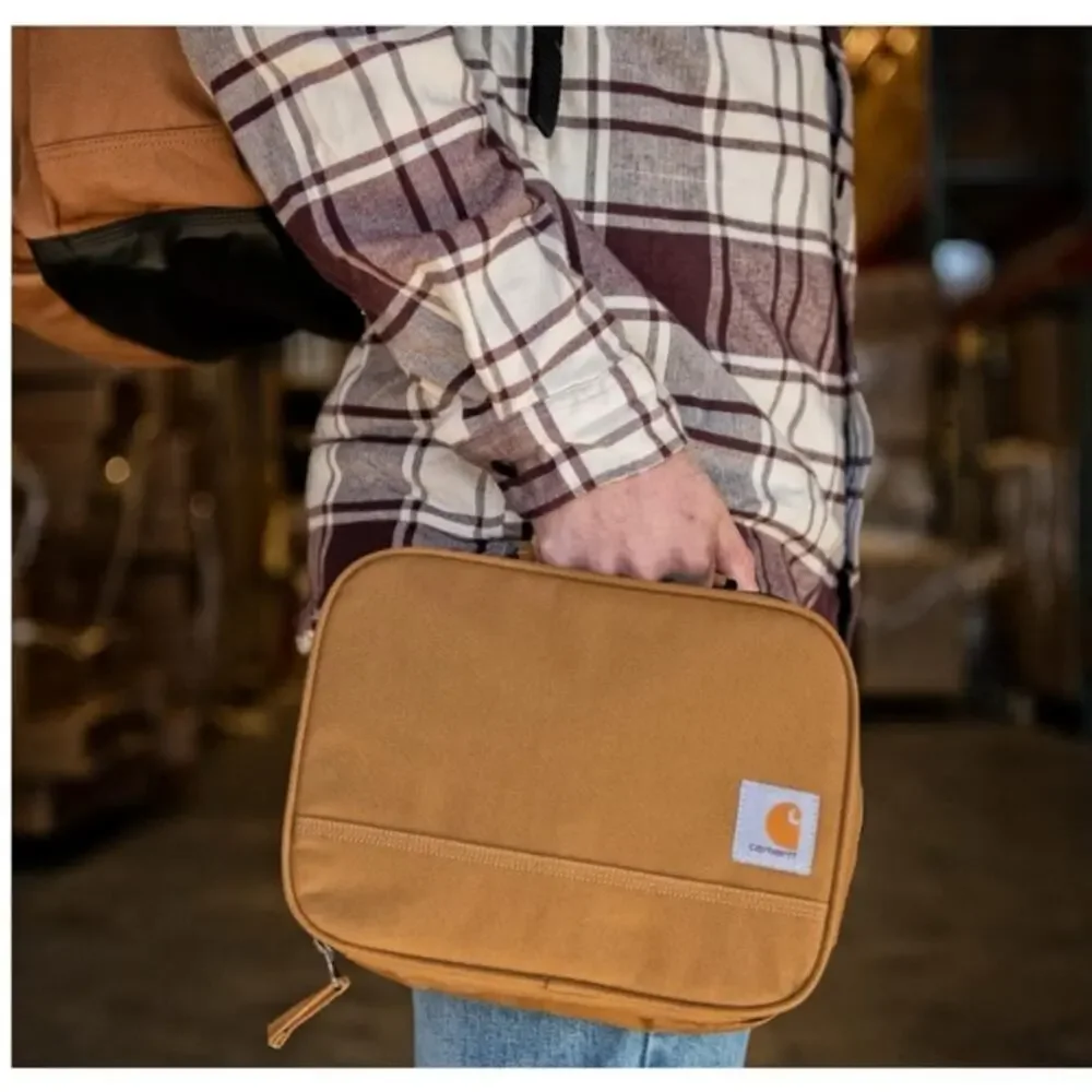 NWT Carhartt CI0286 Unisex Brown Insulated Lunch Cooler Water Resistant‎ Bag